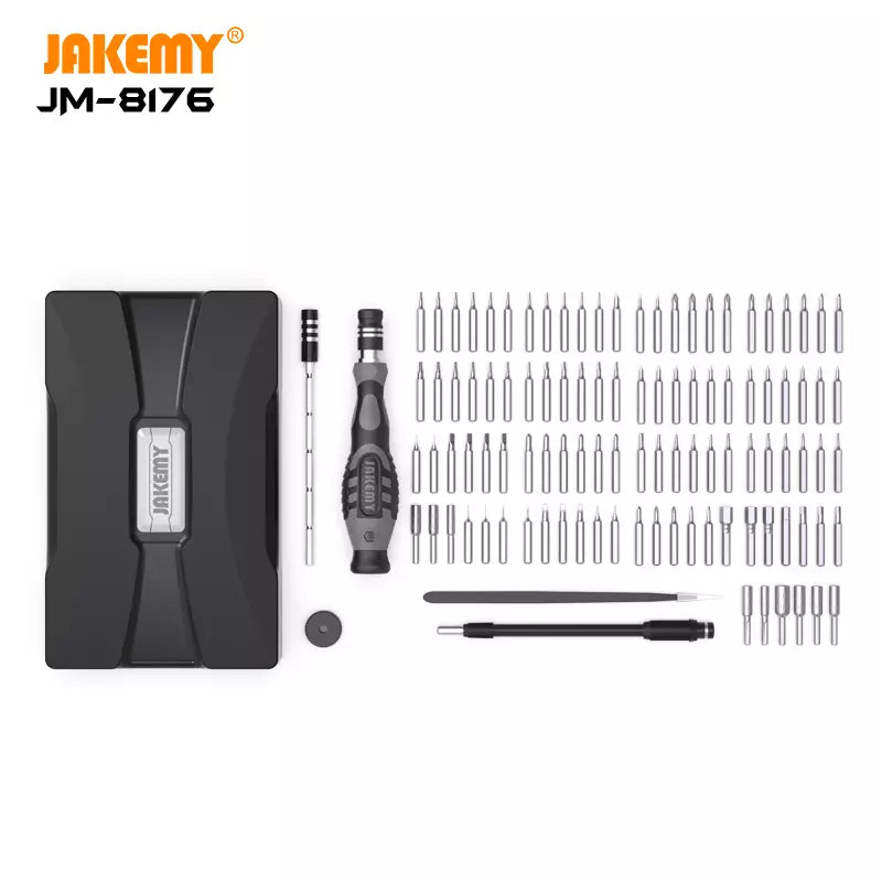 JAKEMY JM-8176 106 In 1 Professional And Precision Plastic Handle Screwdriver Set