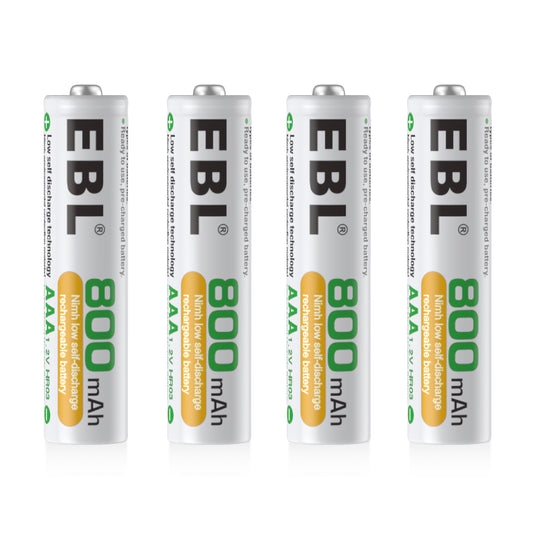 EBL LN-8121 800mAh 1.2v AAA Battery Ni-MH Rechargeable Batteries for Toys, Remote Controls Mic Etc.