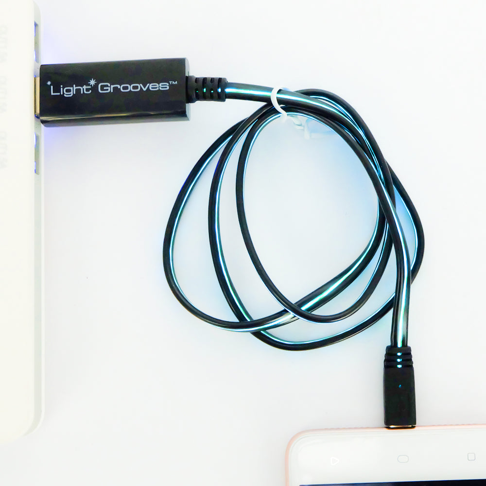 Lightgrooves Lightening USB Charging Cable LED Light Cable IOS Glowing Cable - VMI Direct