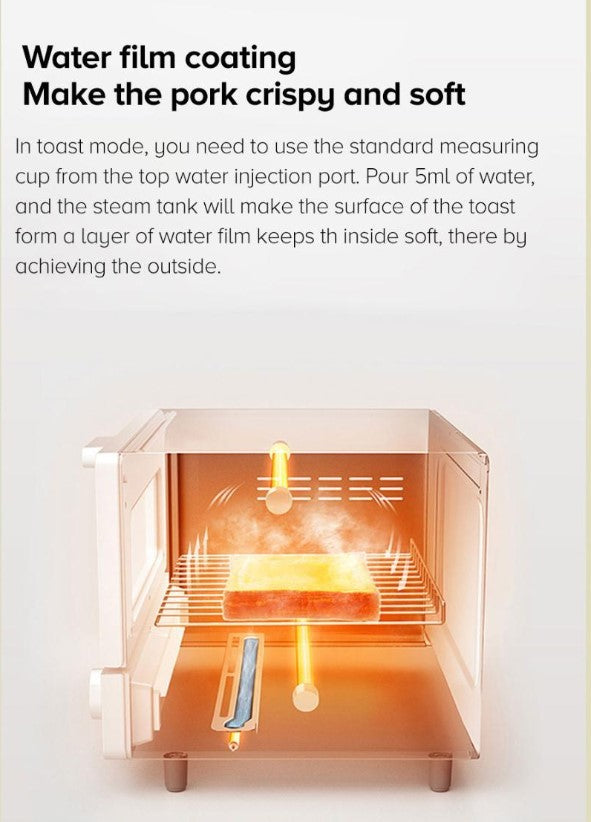 Xiaomi Mijia Smart Steam Oven 12L 1300W High Power High Precision Temperature Control For Kitchen Appliances Mi Home APP Household Food Bakeware with Grill NTC High Precision Temperature Control Mi Home APP Intelligent Control Electric Steamer Oven - VMI