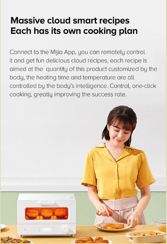 Xiaomi Mijia Smart Steam Oven 12L 1300W High Power High Precision Temperature Control For Kitchen Appliances Mi Home APP Household Food Bakeware with Grill NTC High Precision Temperature Control Mi Home APP Intelligent Control Electric Steamer Oven - VMI