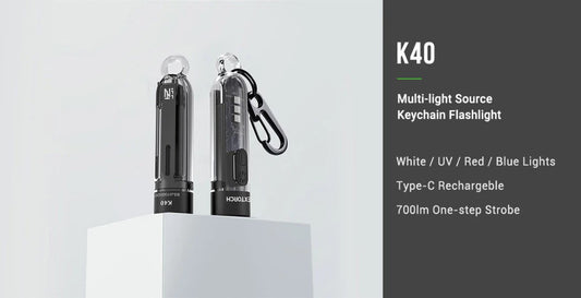 Nextorch K40 Keychain Flashlight 700 Lumens Multi-light Source - VMI Direct