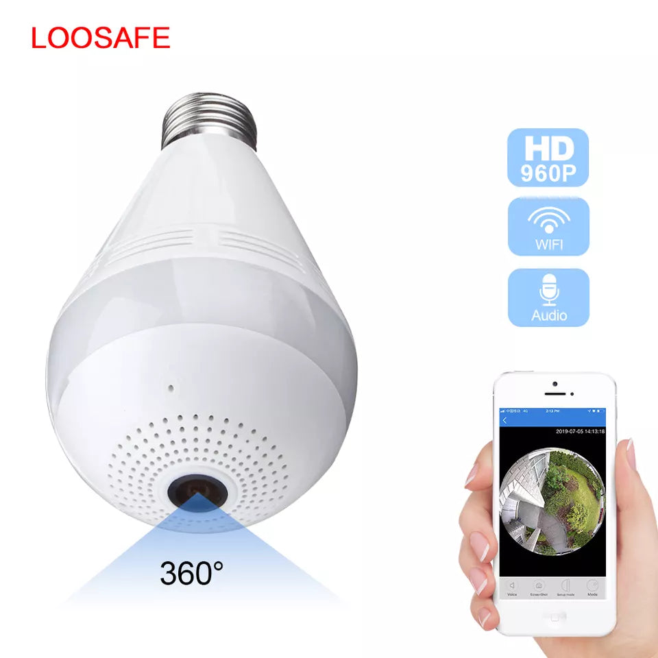 Cctv wifi spy bulb 2024 camera