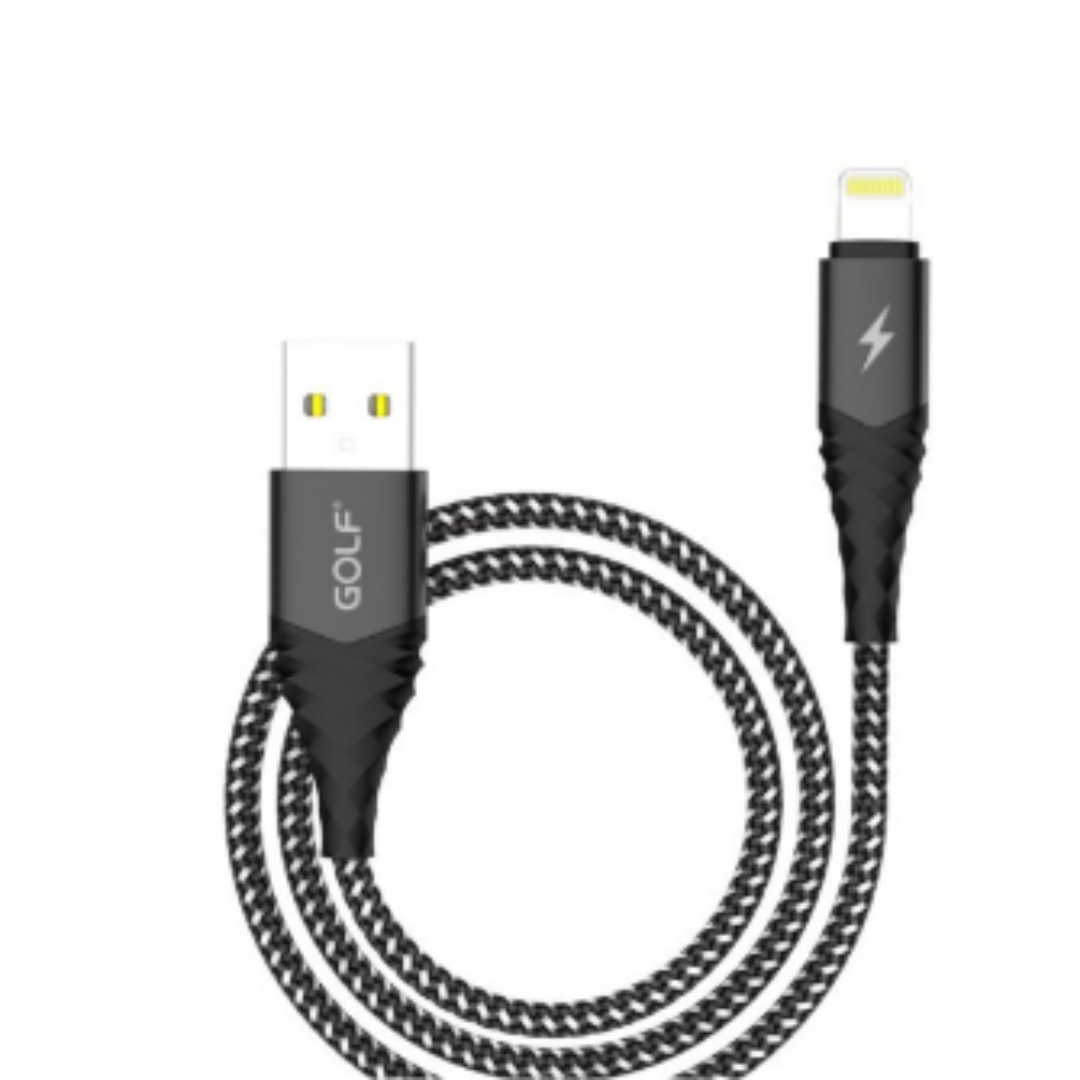 Golf GC-67i 1M Aluminum Alloy Braided Lightning USB Cable