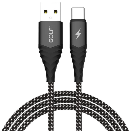 Golf GC-67t 1M Aluminum Alloy Braided Type C USB Cable