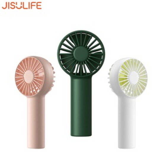Jisulife FA20 Rechargeable Mini Handheld Fan Stand Fan with Lanyard Type-c Fast Charging 3speed Gift VMI Direct