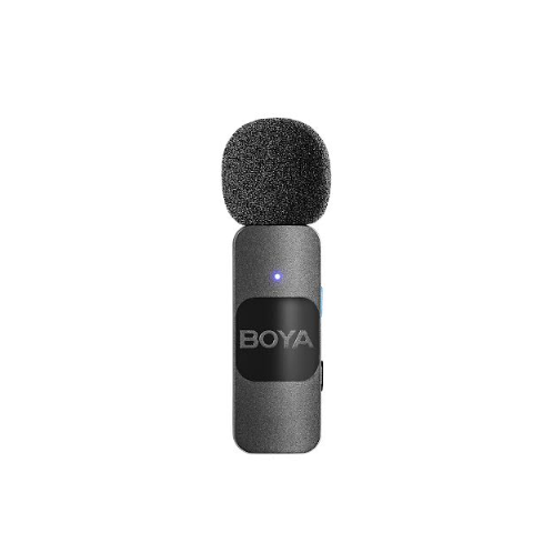 Boya V20 Ultracompact 2.4GHz Wireless Microphone System 2 Transmitter & 1 Receiver Mic Noise Cancellation - VMI Direct