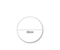 10cm Round Acrylic Mirror Props for Decorative Use in Crafts and Events