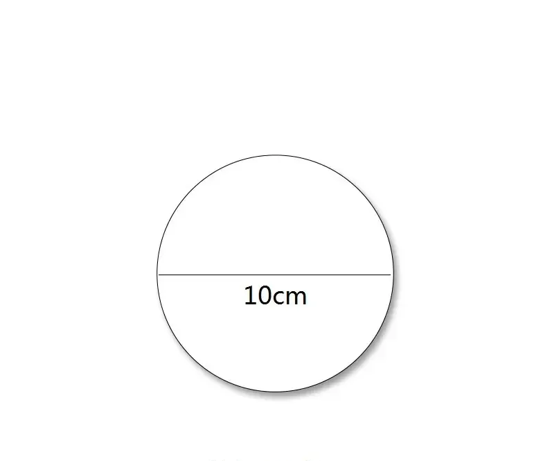 10cm Round Acrylic Mirror Props for Decorative Use in Crafts and Events