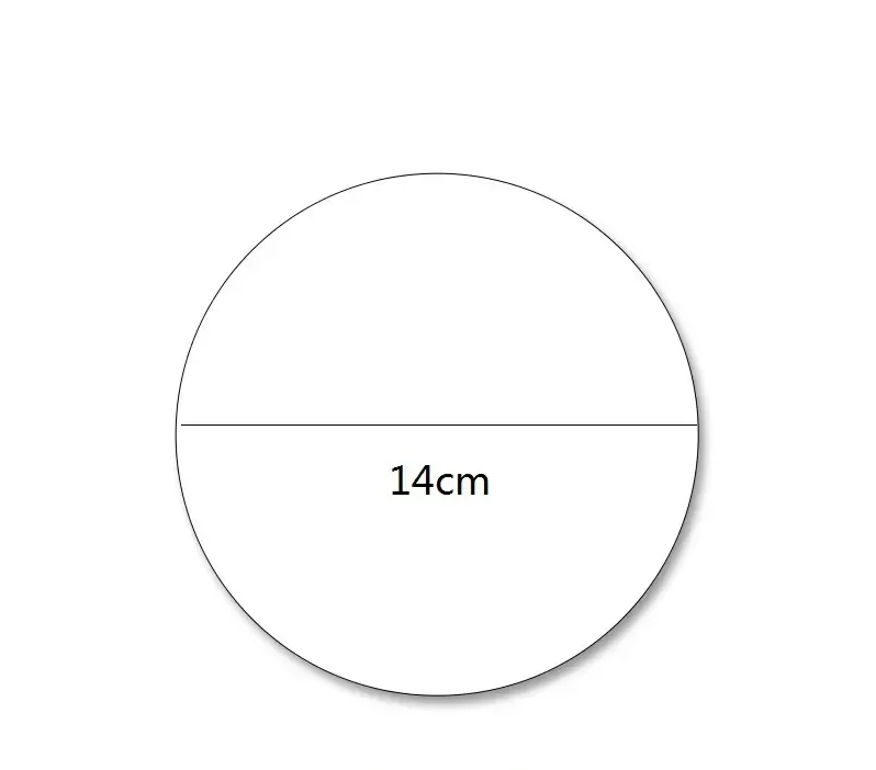 Round 14cm Acrylic Mirror Props from VMIDirect for artistic display and decoration