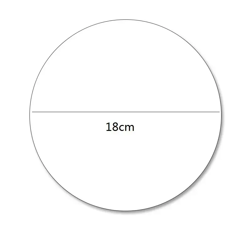 Circular 18cm Acrylic Mirror Props ideal for home decor and craft projects