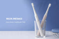 VMIDirect Adult Automatic Tooth Brush in white and pink colors displayed in a glass