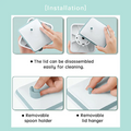 Installation instructions for VMIDirect Airtight Food Jar with removable spoon holder and lid hanger