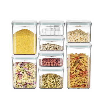 VMIDirect airtight food storage container set with clear design for easy organization and freshness