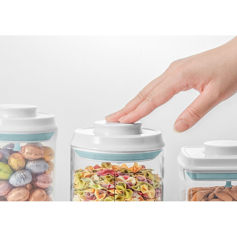 Hand opening VMIDirect airtight milk powder storage container for easy access to dry goods