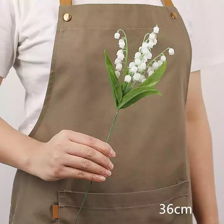 VMIDirect Artificial Flowers Silk Lily of the Valley Stem in Hand, 36cm for Floral Arrangements