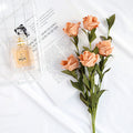 VMIDirect Artificial Flowers Silk Peach Roses Arrangement for Home Decor and Photography