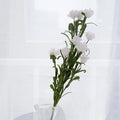 Artificial Flowers Silk in a vase with realistic white blooms for elegant home decor