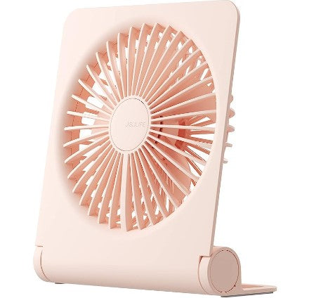 JISULIFE FA28a Small Desk Fan Portable USB Rechargeable Fan Mini Fan with 2000mAh Battery Portable Mini Fan Adjustable