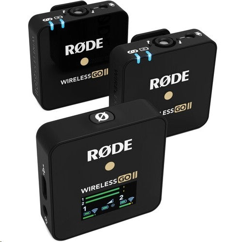 Rode Wireless GO II Single Compact/ dual Digital Wireless Microphone System/Recorder (2.4GHz, Black)