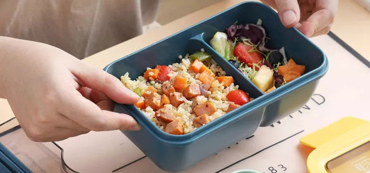 VMIDirect Bento Box 850ml with Dual Compartments for Easy Meal Organization