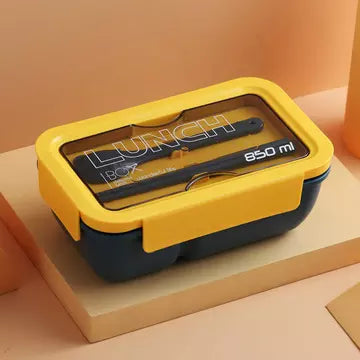 VMIDirect Bento Box 850ml with removable compartments and utensils for convenient meal storage