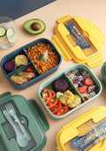 VMIDirect 2-Compartment Plastic Bento Lunch Box with colorful sections for meal variety
