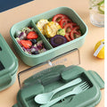 VMIDirect 2-Compartment Plastic Bento Lunch Box with fresh fruits and vegetables for meal prep