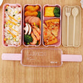 900ml Bento Lunch Box Leakproof featuring multiple compartments for meals with utensils and colorful food