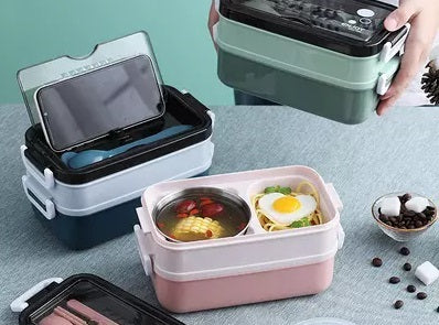VMIDirect bento lunch box set with various compartments for easy meal organization