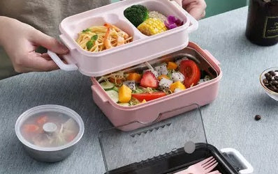 VMIDirect bento lunch box with multiple compartments for meal prep and fresh food storage