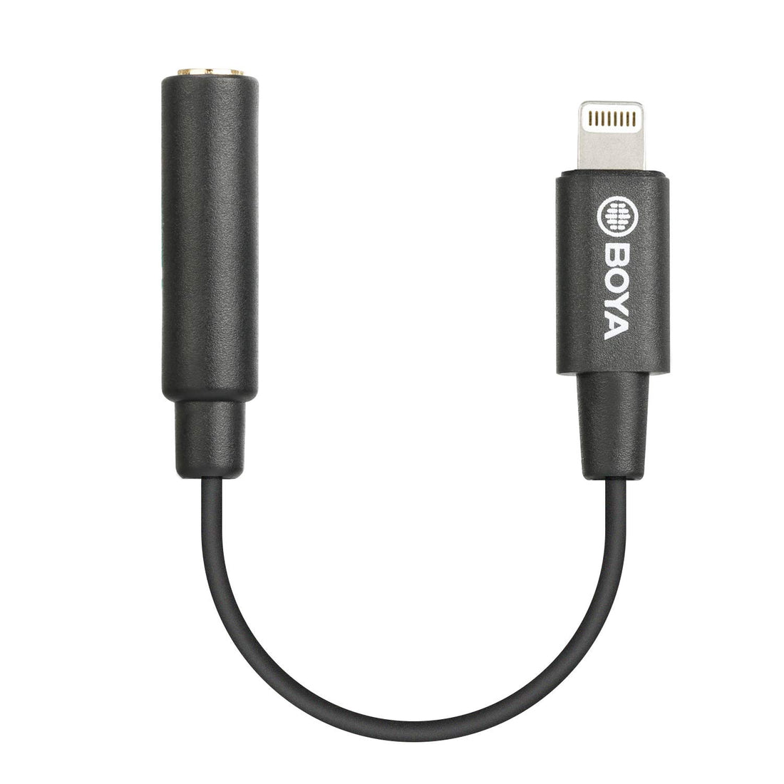 BOYA Lightning adapter cable for connecting headphones to Apple devices with Lightning ports