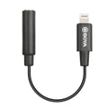 BOYA Lightning adapter cable for connecting headphones to Apple devices with Lightning ports