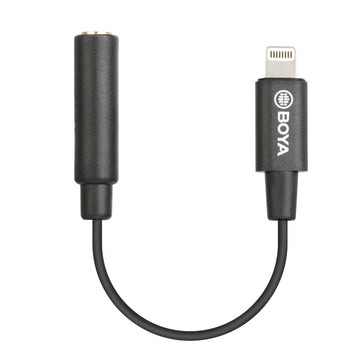 BOYA Lightning adapter cable for connecting headphones to Apple devices with Lightning ports