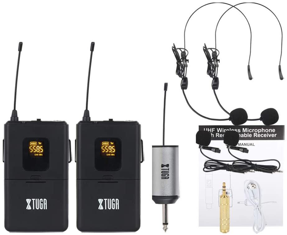 XTUGA UML UHF UML200 30 Channels Wireless Microphone System, Wireless Microphone Set