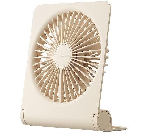 JISULIFE FA28a Small Desk Fan Portable USB Rechargeable Fan Mini Fan with 2000mAh Battery Portable Mini Fan Adjustable