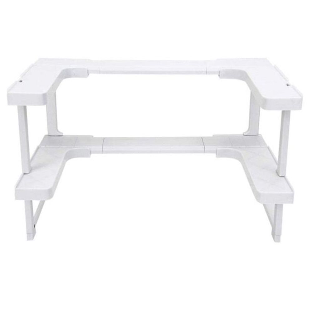 VMIDirect Cabinet Spice Shelf in White for Organizing Kitchen Spices and Condiments