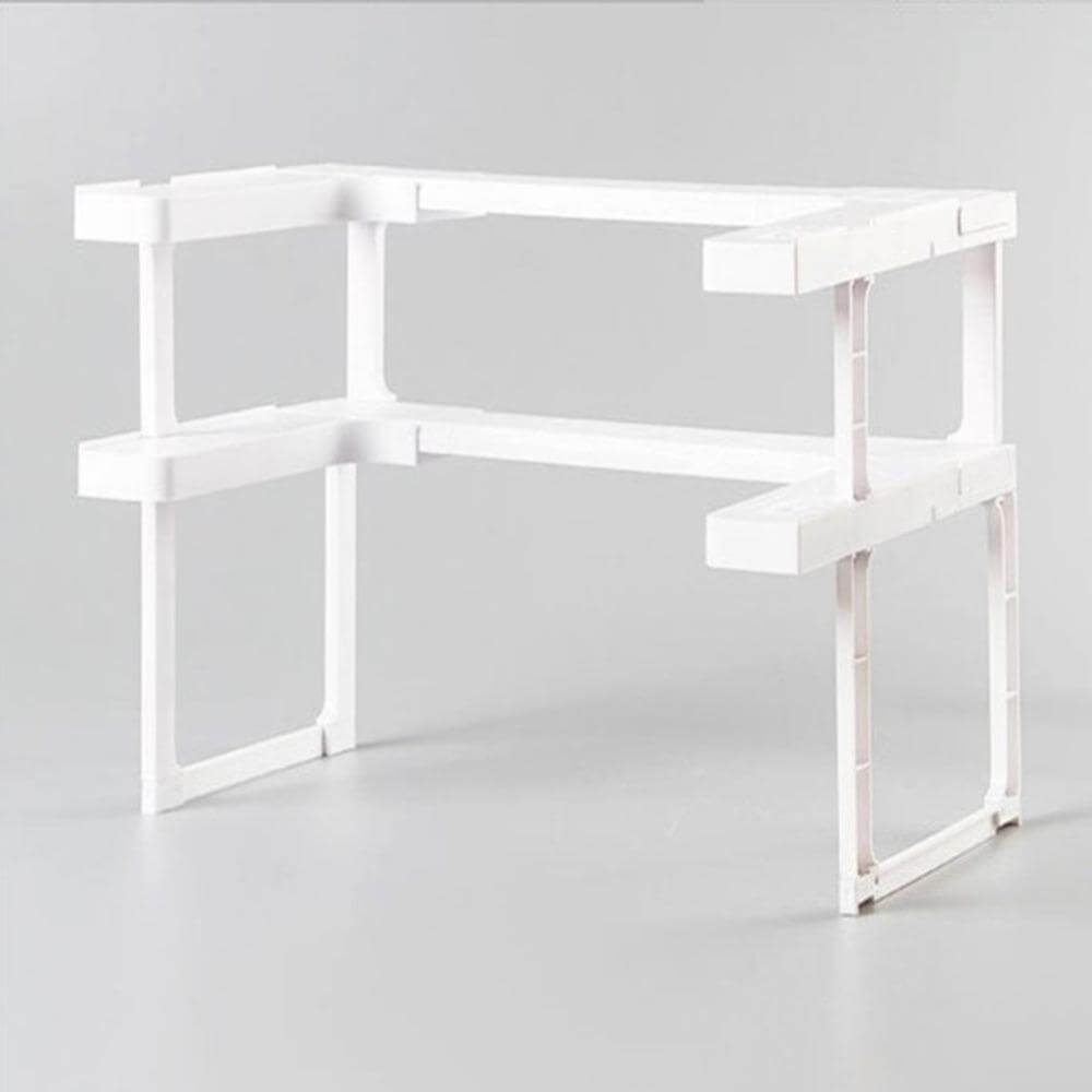 VMIDirect Cabinet Spice Shelf in White for Efficient Kitchen Organization