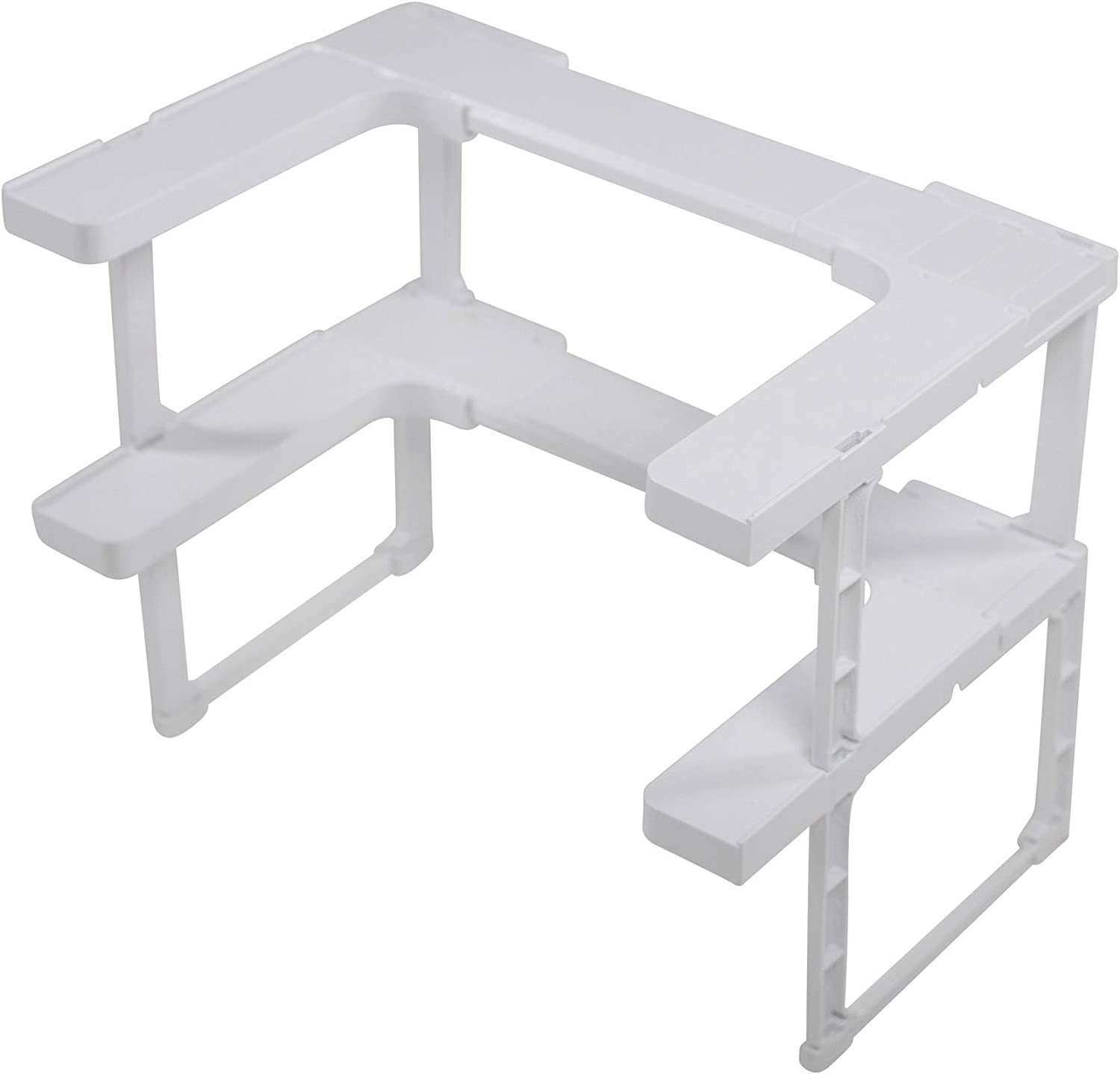 VMIDirect Cabinet Spice Shelf in White for Organized Kitchen Storage and Easy Access to Spices