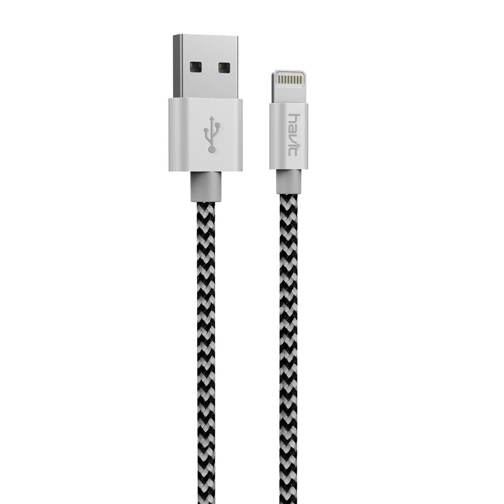 Havit CB728X Braided Lightning Data Cable for Iphone Ipad Fast Charging Iphone Cable - VMI DIRECT