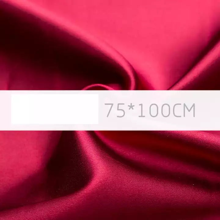 Smooth red fabric measuring 75*100CM ideal for Cloth Photography Decoration Props