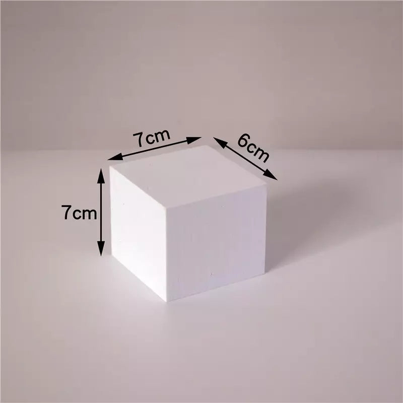 Foam Geometric Cube Photography Props For Jewelry Cosmetics & Product Styling