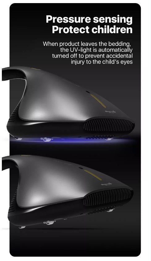 VMIDirect Dust Mite Vacuum Cleaner with pressure sensing feature for child safety and UV-light technology