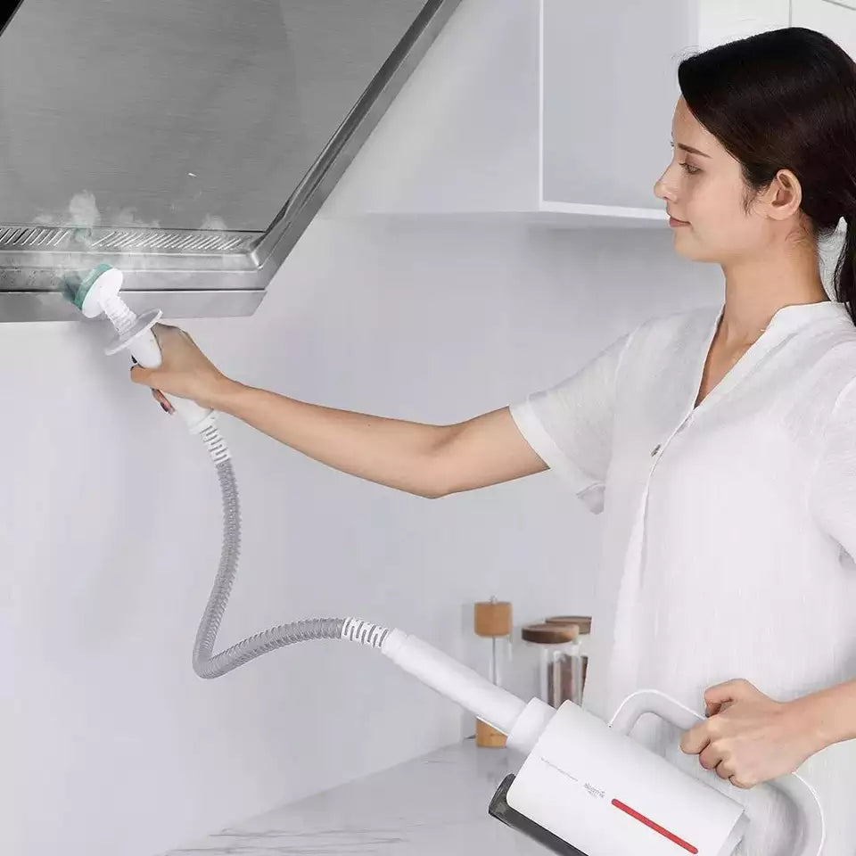 VMIDirect Handheld Home Mop Kit being used for cleaning kitchen surfaces effortlessly
