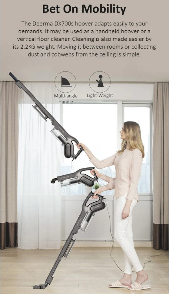 VMIDirect Handheld Stick Vacuum with multi-angle handle and lightweight design for easy mobility and cleaning