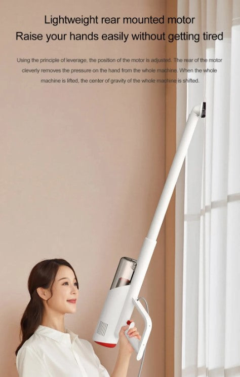 Portable Handheld Wired Vacuum with lightweight design and adjustable motor for easy cleaning.