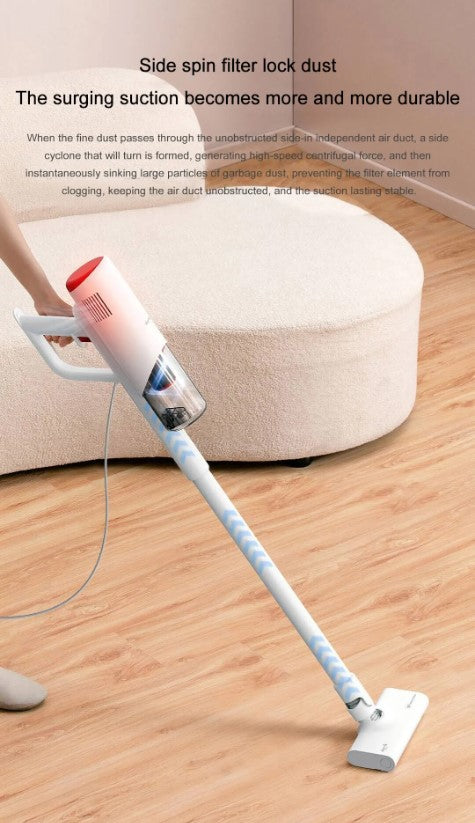 VMIDirect Portable Handheld Wired Vacuum with side spin filter and strong suction for efficient cleaning