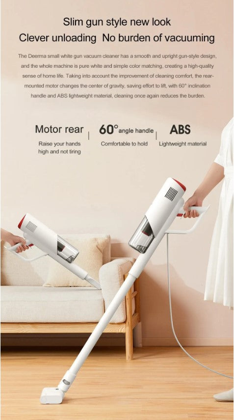 VMIDirect Portable Handheld Wired Vacuum with 60-degree angle handle for easy maneuverability and lightweight design.