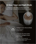 Smart Ultrasonic Humidifier with 12 Hour Timer and Night Mode for a peaceful sleep