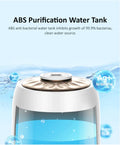 Top view of a Smart Ultrasonic Humidifier with ABS purification water tank for antibacterial protection